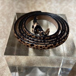 Ann Taylor Thin Leopard Belt